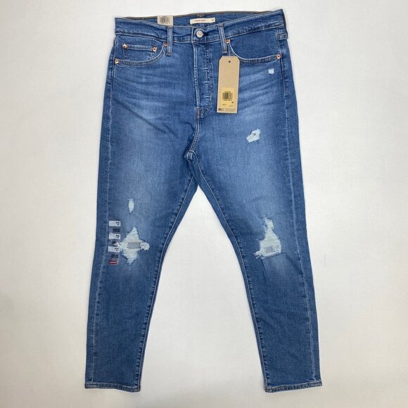 Levi's Wedgie Destructed High Rise Skinny Jeans - Picture 2 of 11